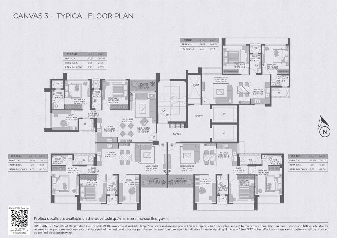  epic centre at the canvas residences The Canvas Residences  canvas 1, Canvas 2, Canvas 3 Cluster Plan