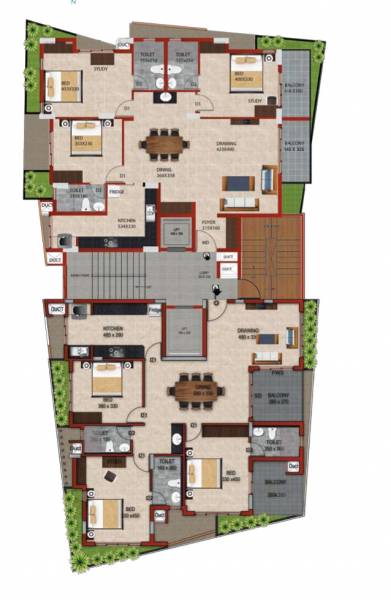 Cluster Plan from 1st to 6th Floor azalea Cluster Plan from 1st to 6th Floor