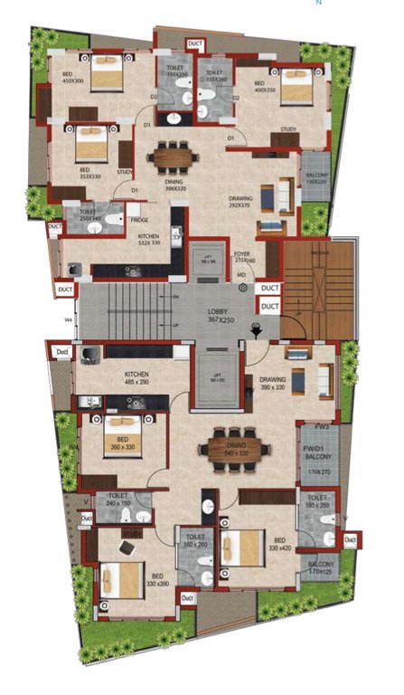  azalea Cluster Plan from 7th to 8th Floor