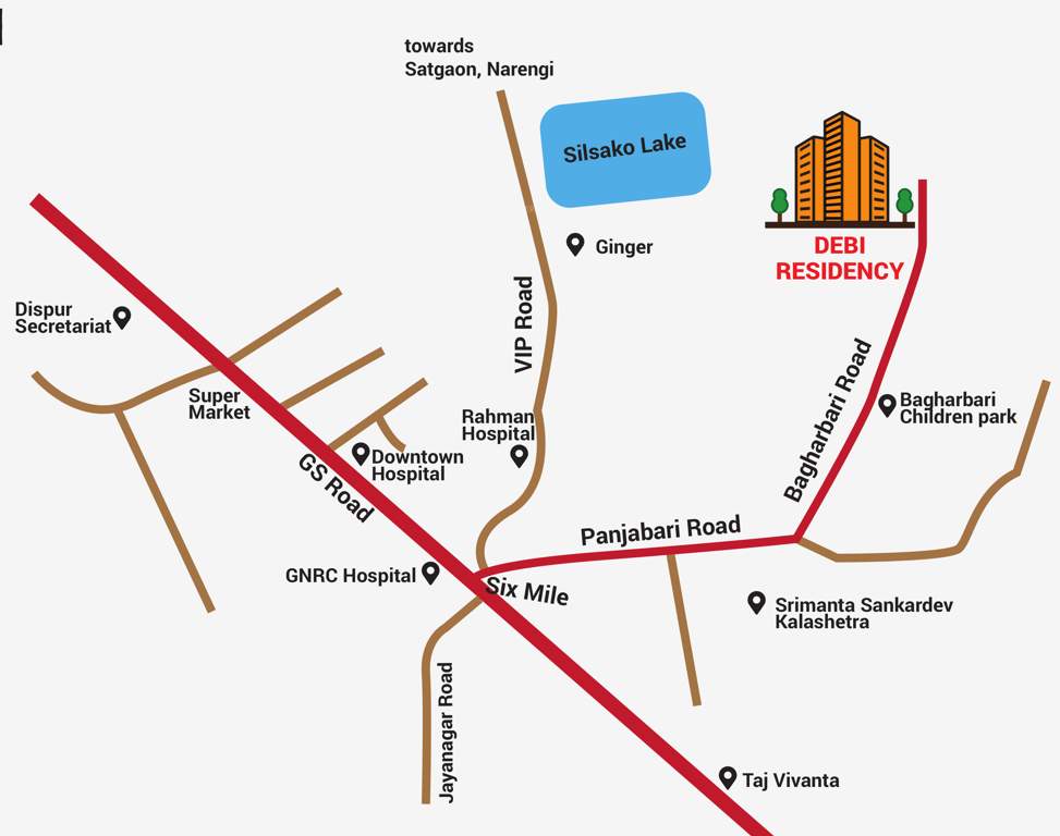  debi residency Location Plan