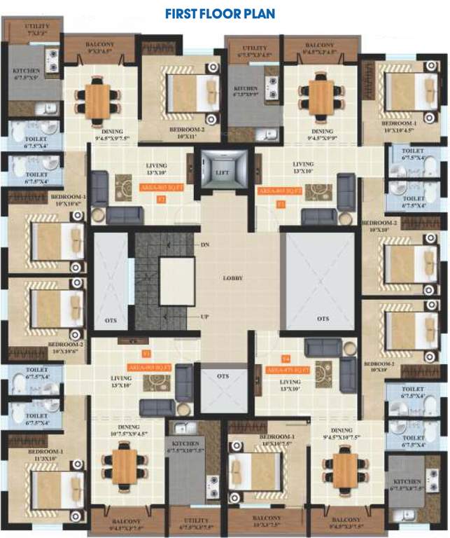  shrijith kanmani Typical 1st Floor Plan Of Shrijith Kanmani 