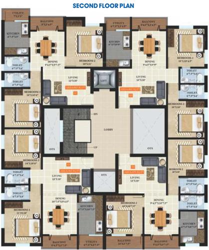  shrijith-kanmani Typical 2nd Floor Plan Of  Shrijith Kanmani