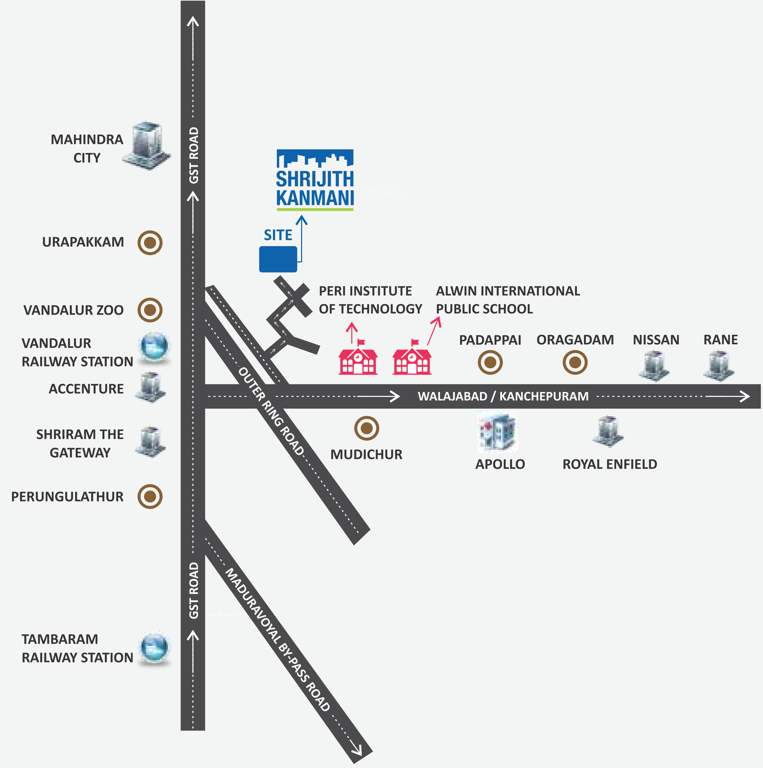  shrijith kanmani Location Plan