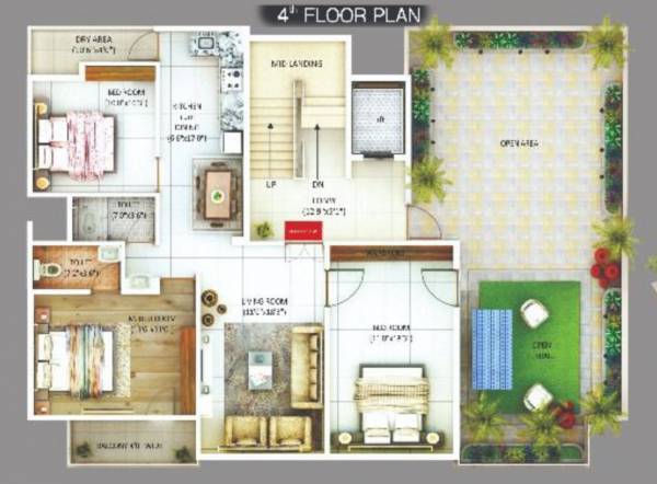 Mansarovar Heights Cluster Plan for 4th Floor mansarovar-heights Mansarovar Heights Cluster Plan for 4th Floor