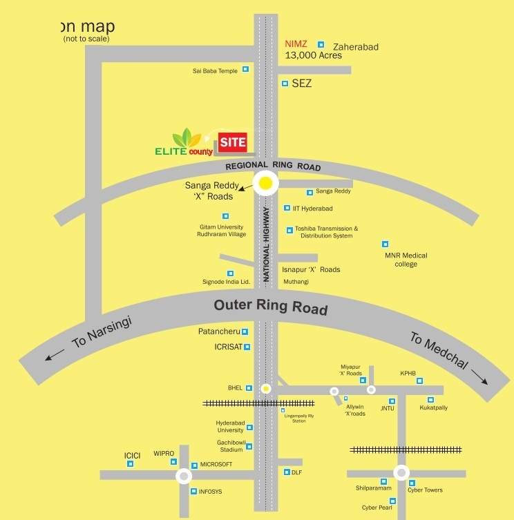  elite county Location Plan