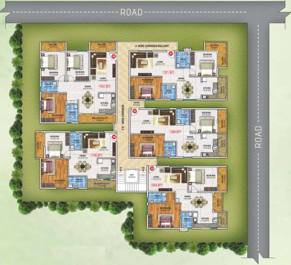  ocean-spray Ocean Spray Cluster Plan from ground to 3rd Floor