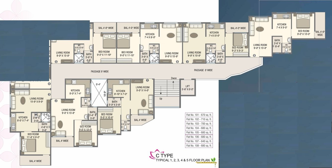 shree vishnu datt residency Cluster Plan