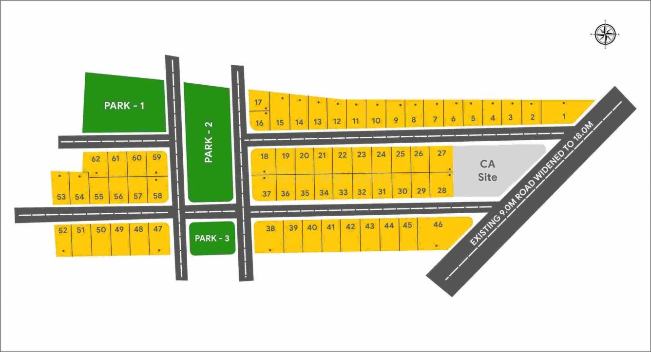 akshaya siri Layout Plan