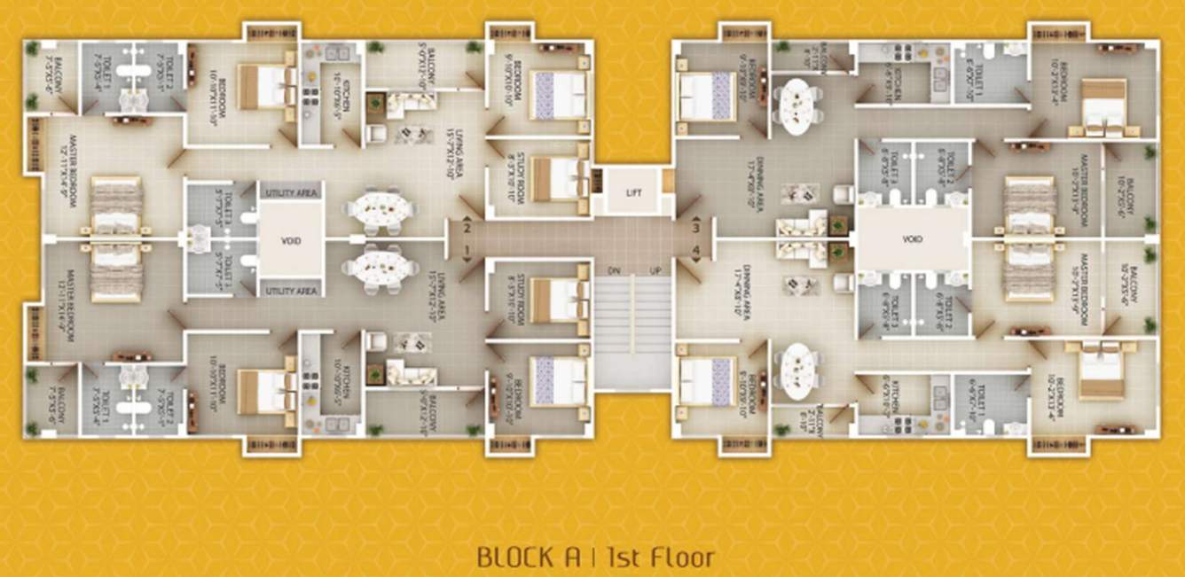  manshya mansion Manshya Mansion A Cluster Plan for 1st Floor