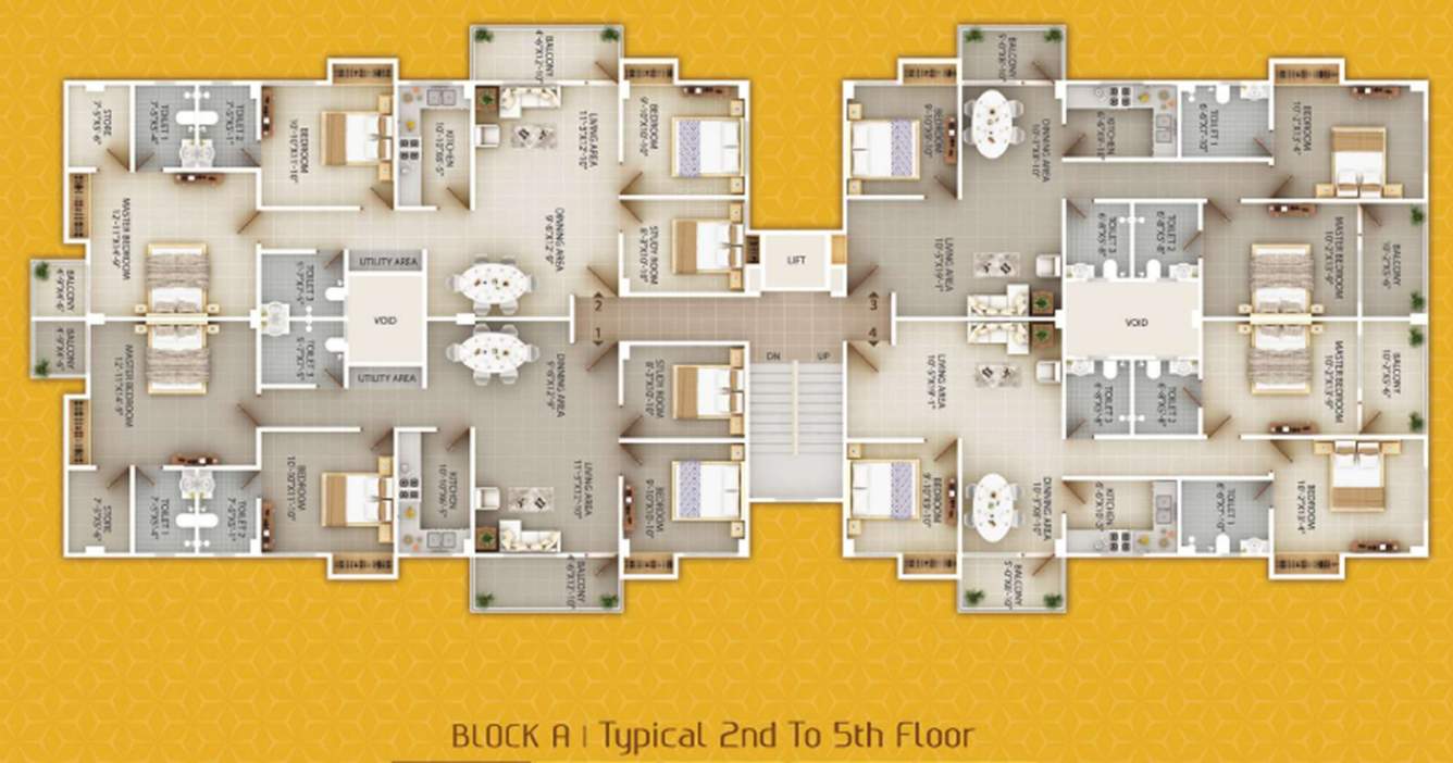  manshya mansion Manshya Mansion A Cluster Plan from 2nd to 5th Floor