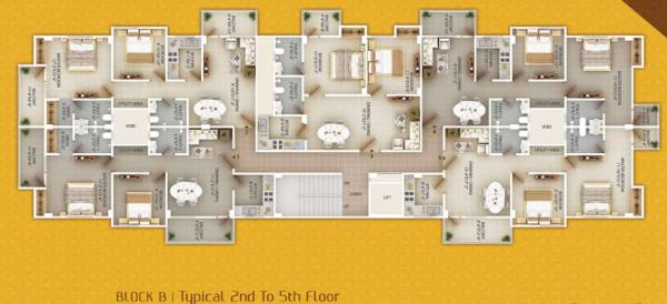 manshya-mansion Manshya Mansion B Cluster Plan from 2nd to 5th Floor