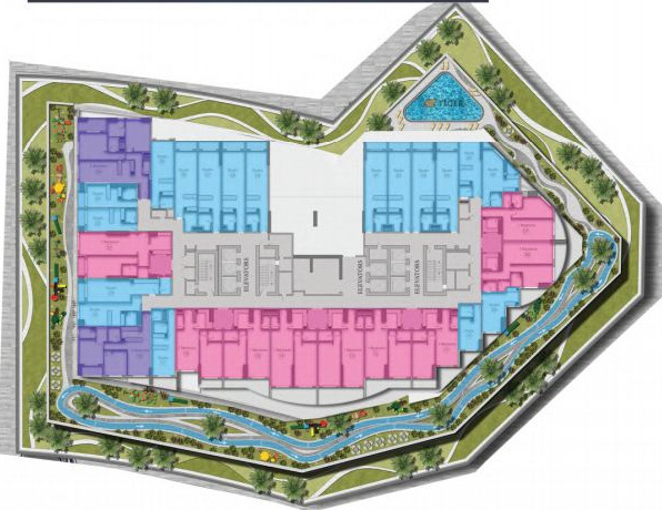 Typical 3rd Floor Plan Of Blue Waves Tower blue-waves-tower Typical 3rd Floor Plan Of Blue Waves Tower