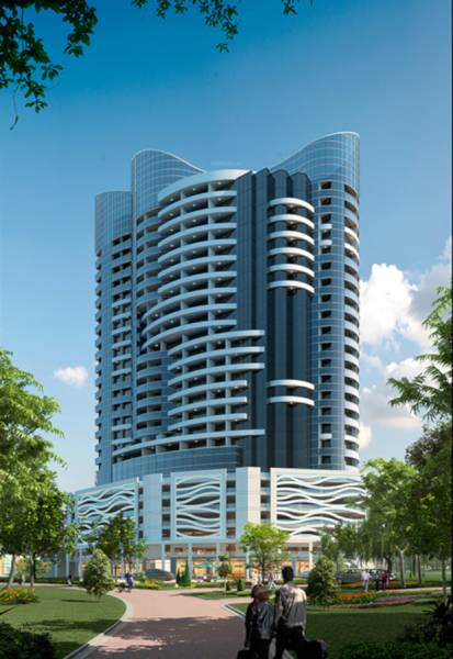 Elevation blue-waves-tower Elevation