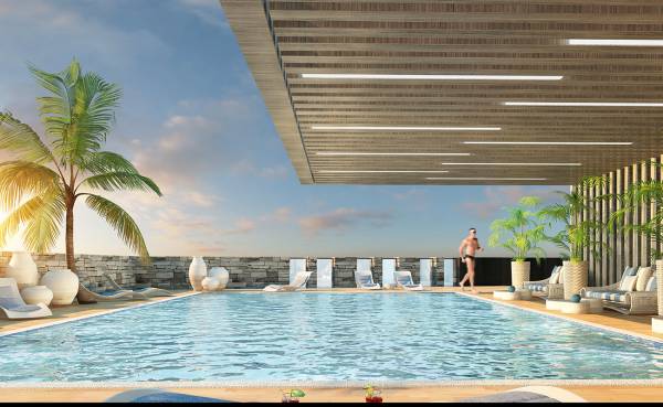 Swimming Pool blue-waves-tower Swimming Pool