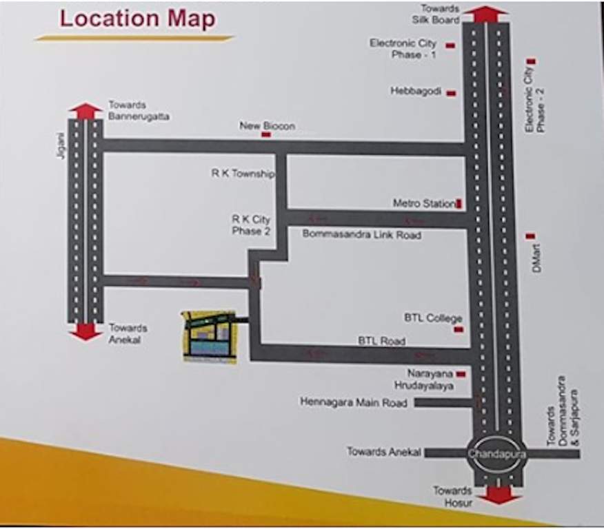  sri sai nagara Location Plan