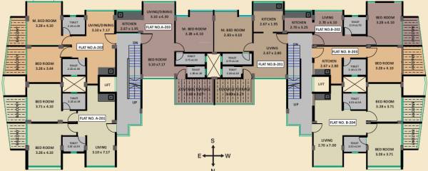  glory A Wing And B Wing Cluster Plan for 2nd Floor