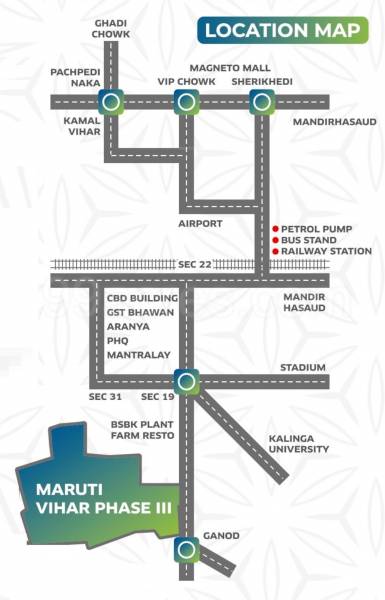  maruti-vihar-phase-3 Location Plan