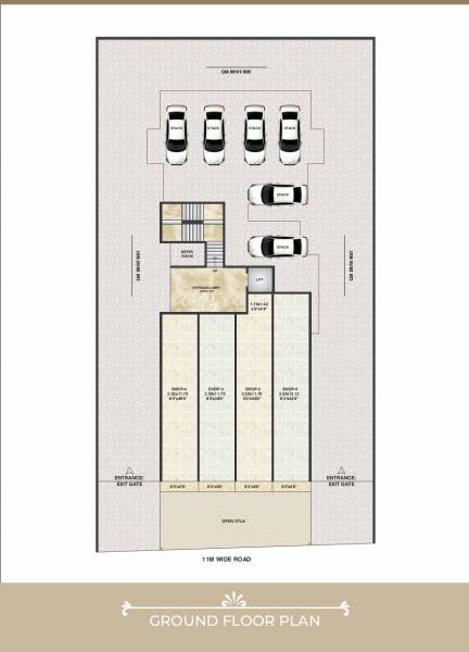  trimurti-apartment Cluster Plan