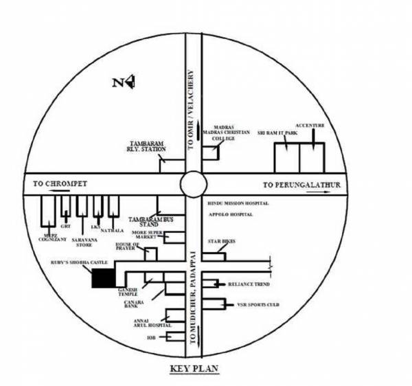 ruby-shobha-castle Location Plan