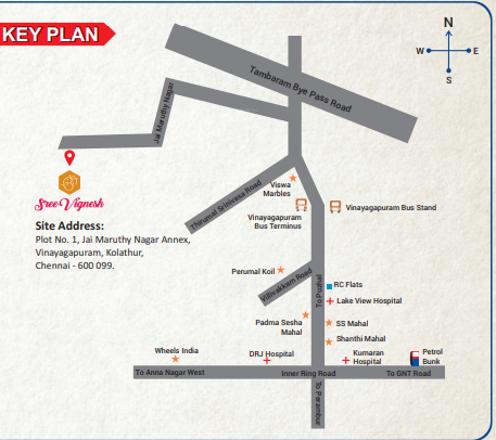  sree vignesh Location Plan