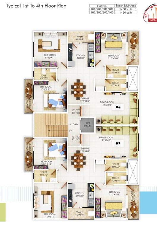  sudhakar residency 6 Cluster Plan