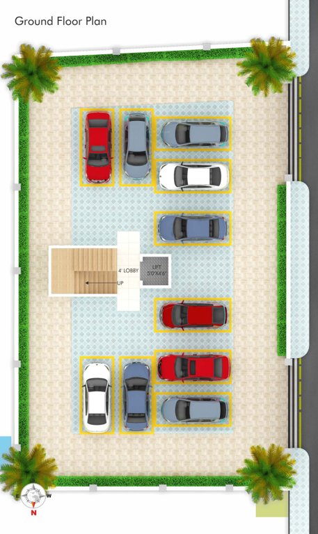  sudhakar residency 6 Layout Plan
