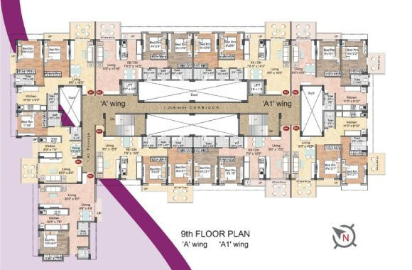  empire wing a wing a1 wing b Panvelkar Empire Cluster Plan