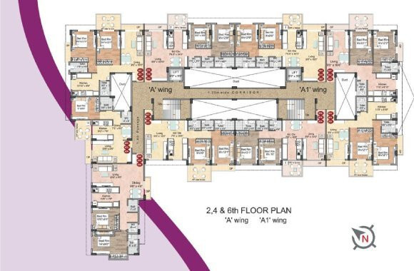  empire wing a wing a1 wing b Panvelkar Empire Cluster Plan