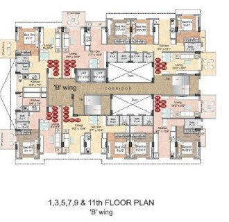 empire wing a wing a1 wing b Panvelkar Empire Cluster Plan