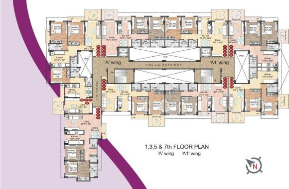  empire wing a wing a1 wing b Panvelkar Empire Cluster Plan