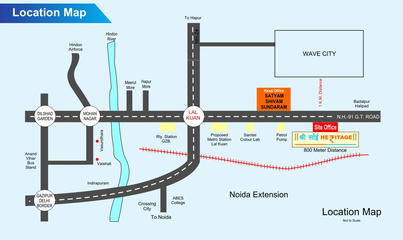 shri sai heritage Location Plan