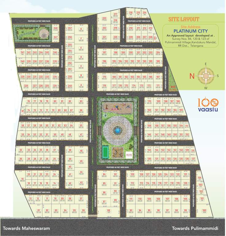  platinum city Layout Plan