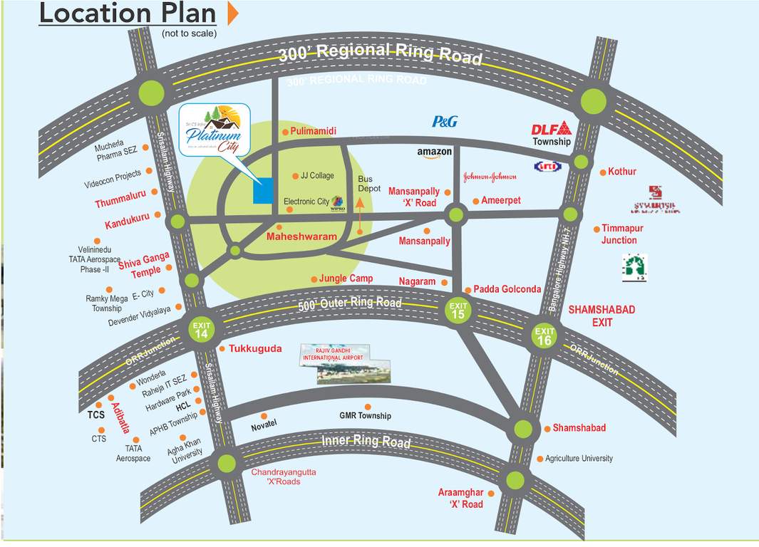  platinum city Location Plan