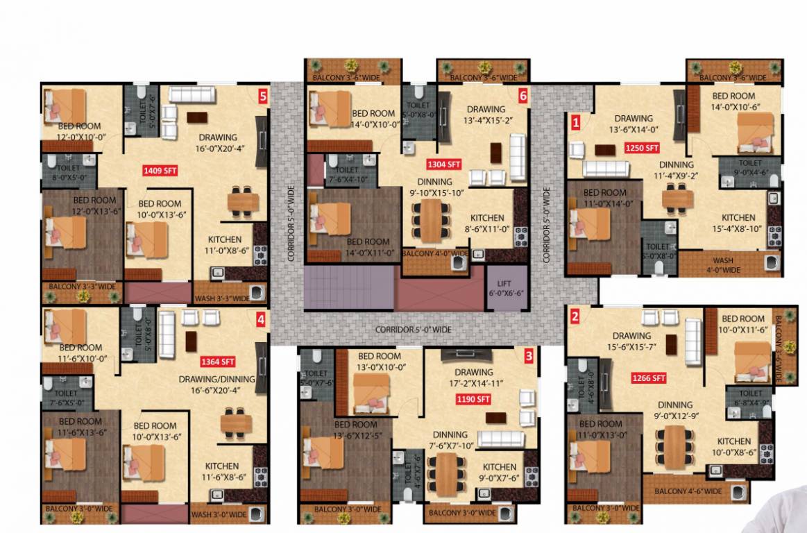  grand monte vista Cluster Plan