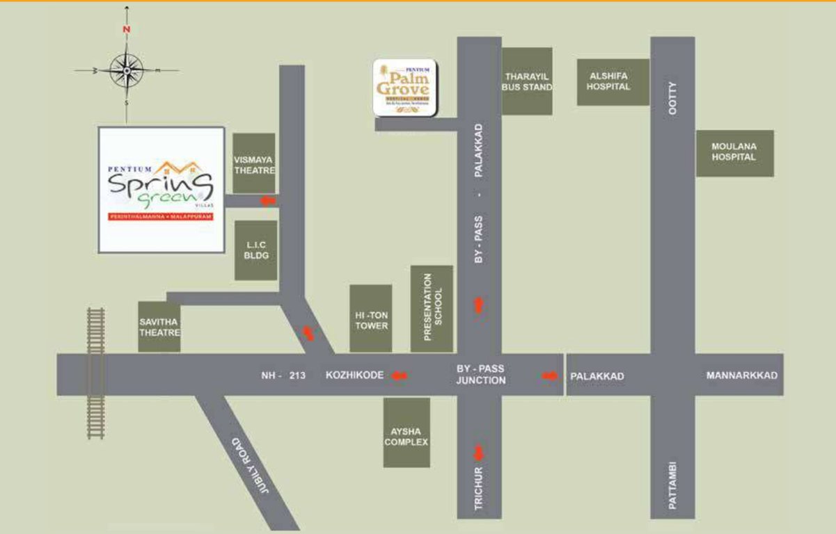  spring green villas Location Plan