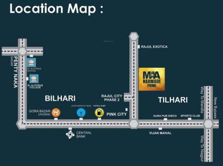  maa narmade prime Location Plan