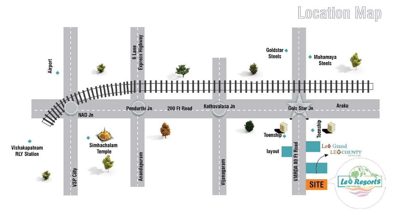 leo resorts Location Plan