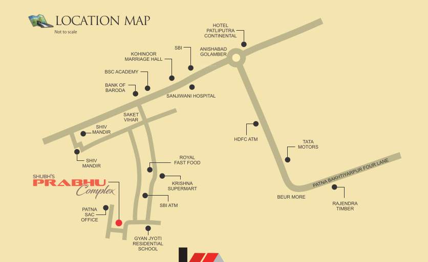  shubhs prabhu complex Location Plan