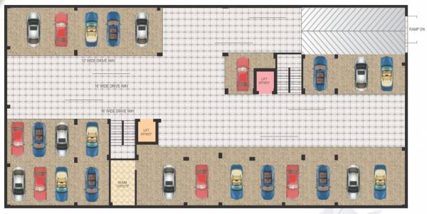 Usha Palace Cluster Plan for -1th Floor usha-palace Usha Palace Cluster Plan for -1th Floor