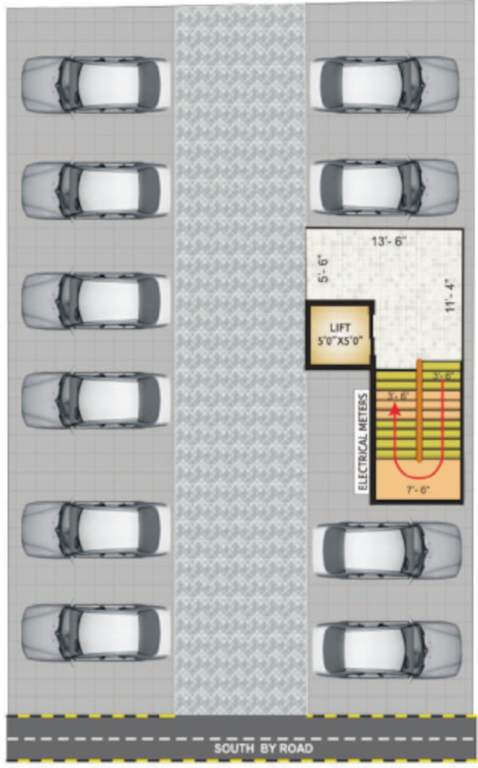  sai krupa hills Sai Krupa Hills Cluster Plan for ground Floor