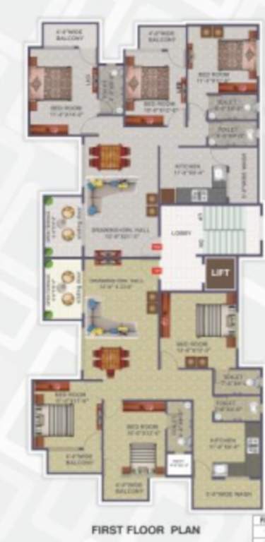  sai aishwarya Sai Aishwarya Cluster Plan for 1st Floor