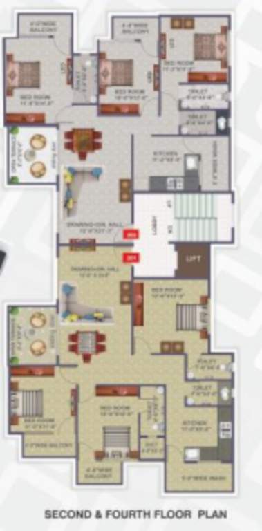  sai aishwarya Sai Aishwarya Cluster Plan for 2nd Floor