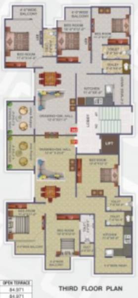 Sai Aishwarya Cluster Plan for 3rd Floor sai-aishwarya Sai Aishwarya Cluster Plan for 3rd Floor