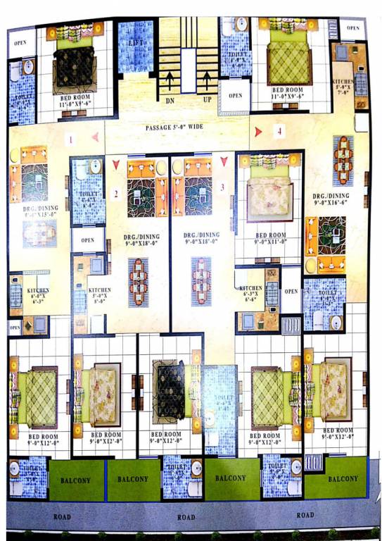 adorable homes Adorable Homes Cluster Plan For Typical Floor