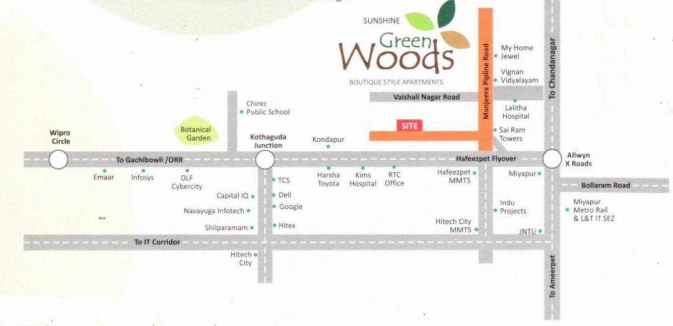  green woods Location Plan