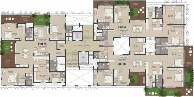  diamond enclave Diamond Enclave Cluster Plan for 5th Floor