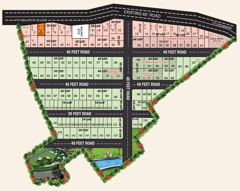  oka gardens Layout Plan