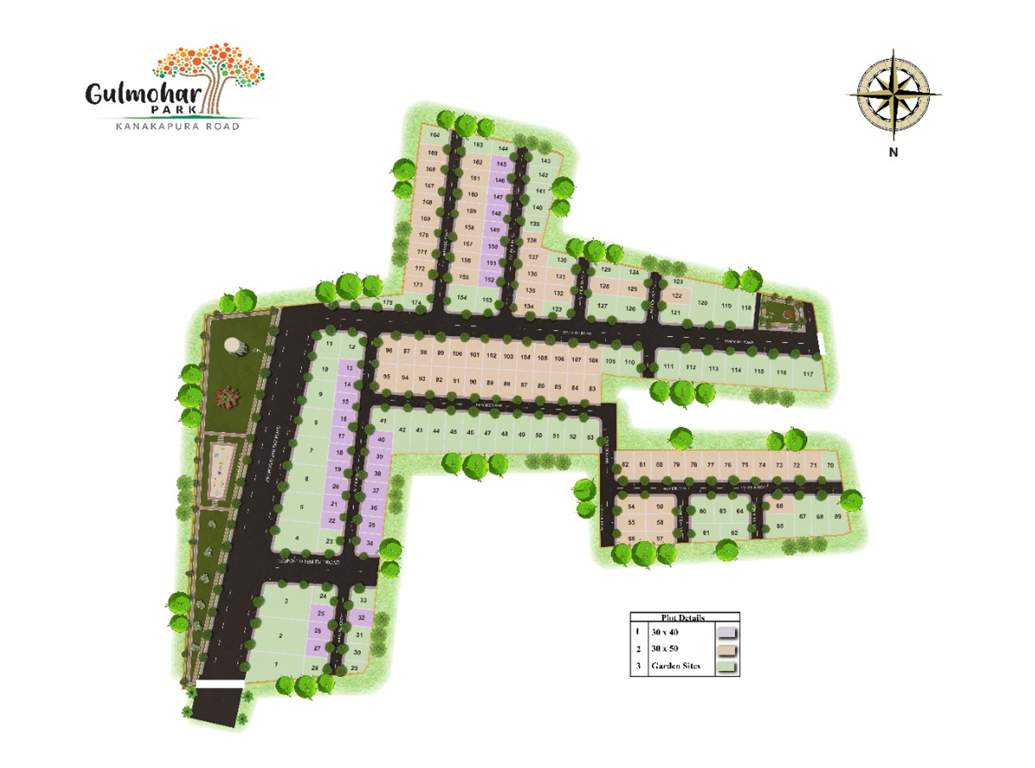  gulmohar park Layout Plan