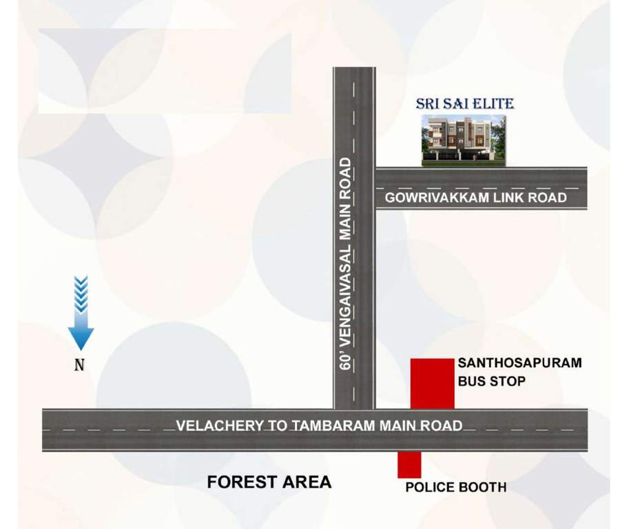  sri sai elite Location Plan