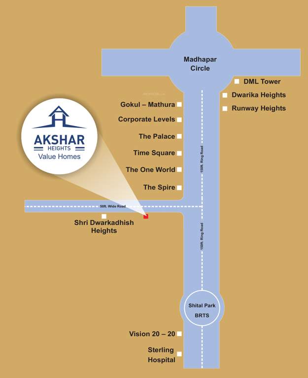  akshar heights Location Plan